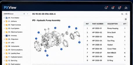 PxDex Vessel Technical Records View